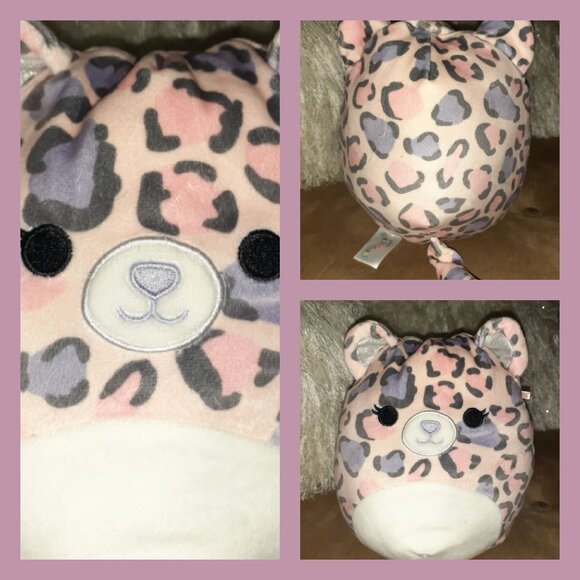 SQUISHMALLOW 8 IN. DALLAS THE LEOPARD~PLUSH KELLY TOY 8" - Picture 1 of 1